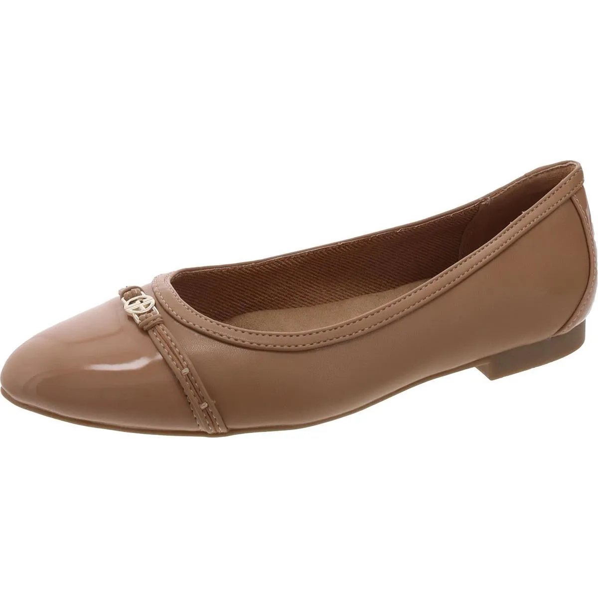 Womens Embellished Man Made Ballet Flats