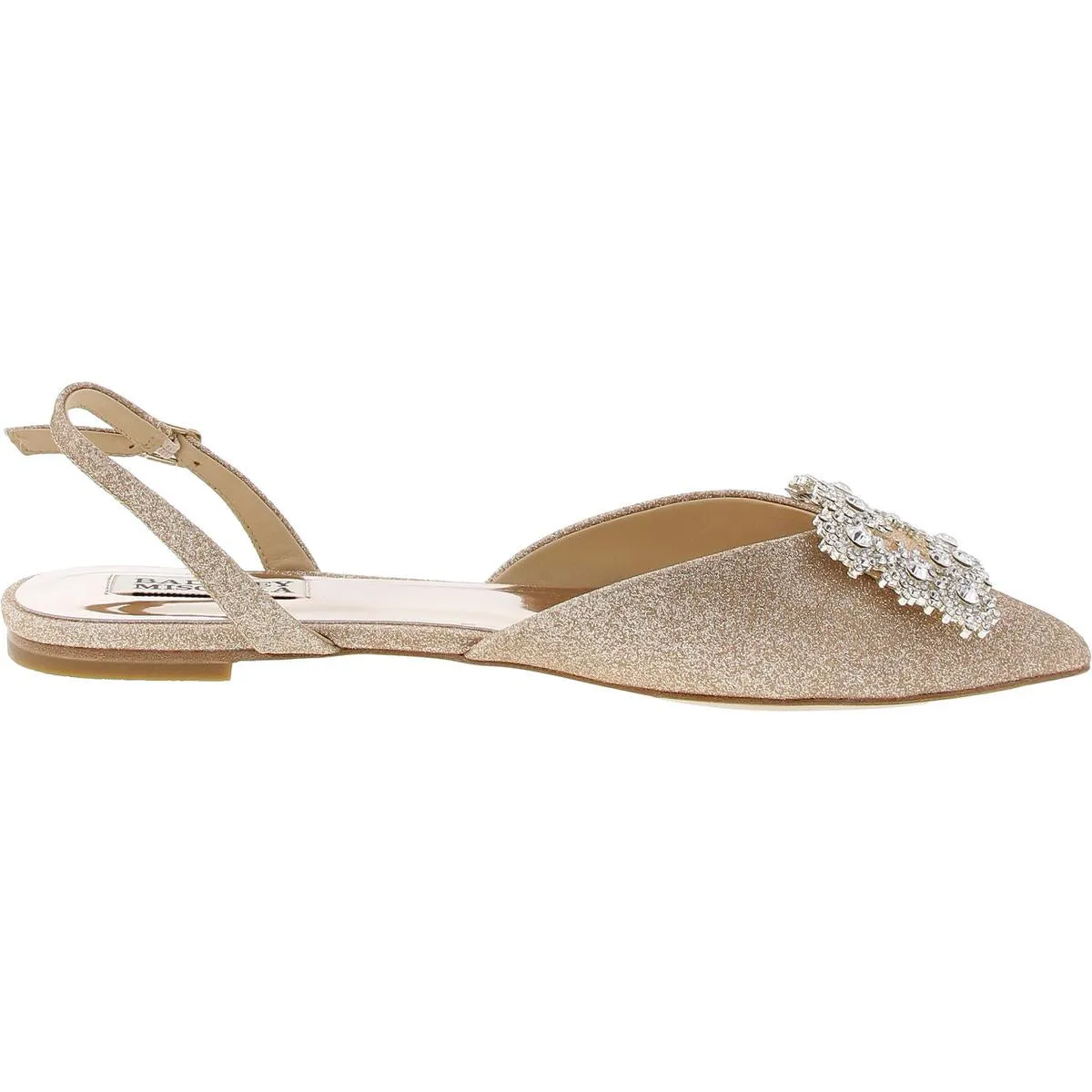 Womens Embellished Manmade Slingbacks