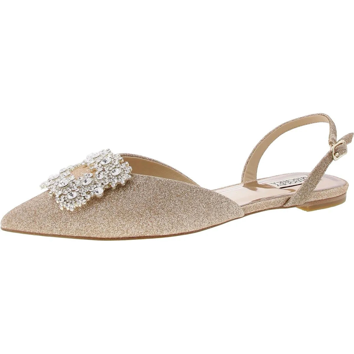 Womens Embellished Manmade Slingbacks