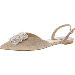 Womens Embellished Manmade Slingbacks