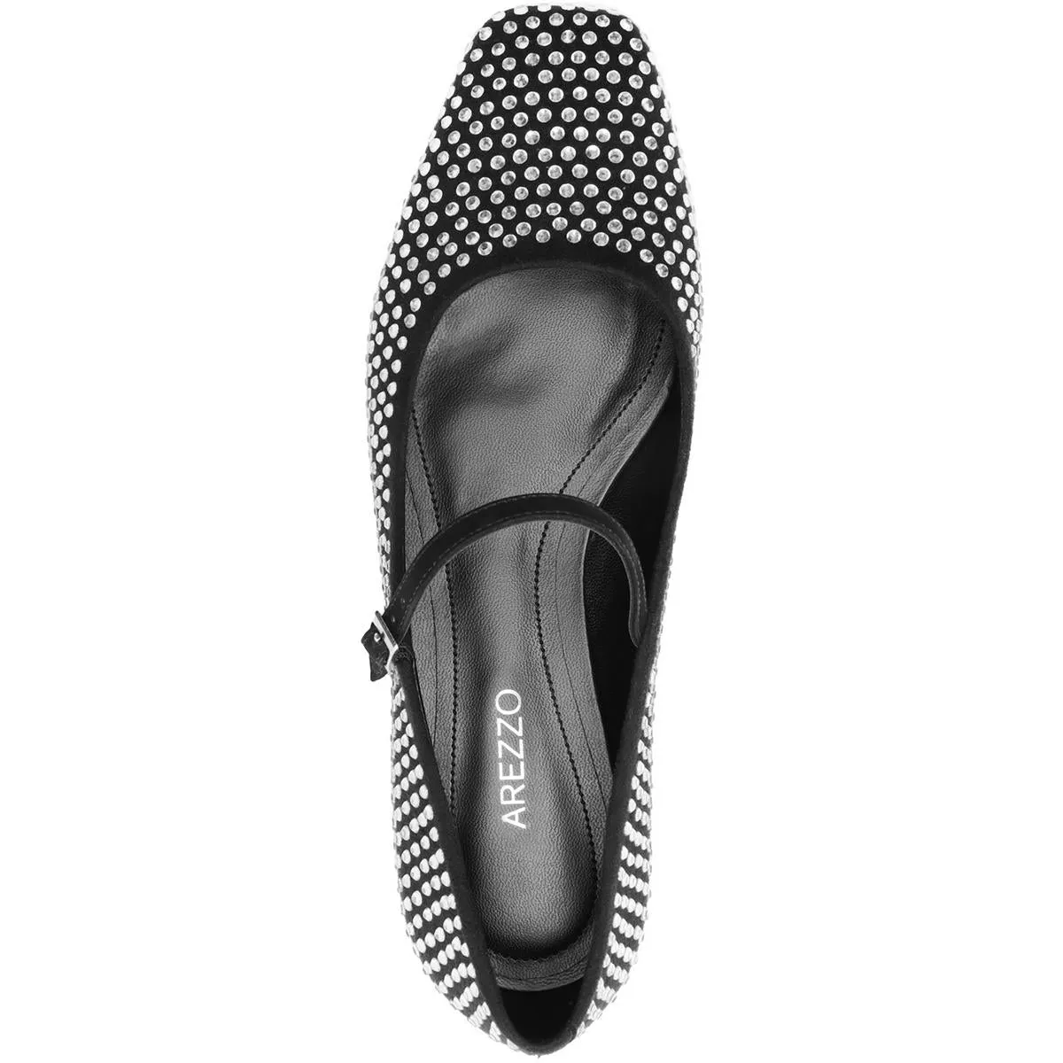Womens Embellished Mary Jane Ballet Flats