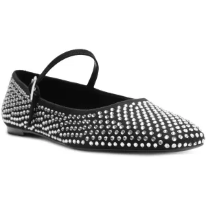 Womens Embellished Mary Jane Ballet Flats