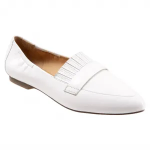 Women's Emotion Leather Slip-On Shoes In White