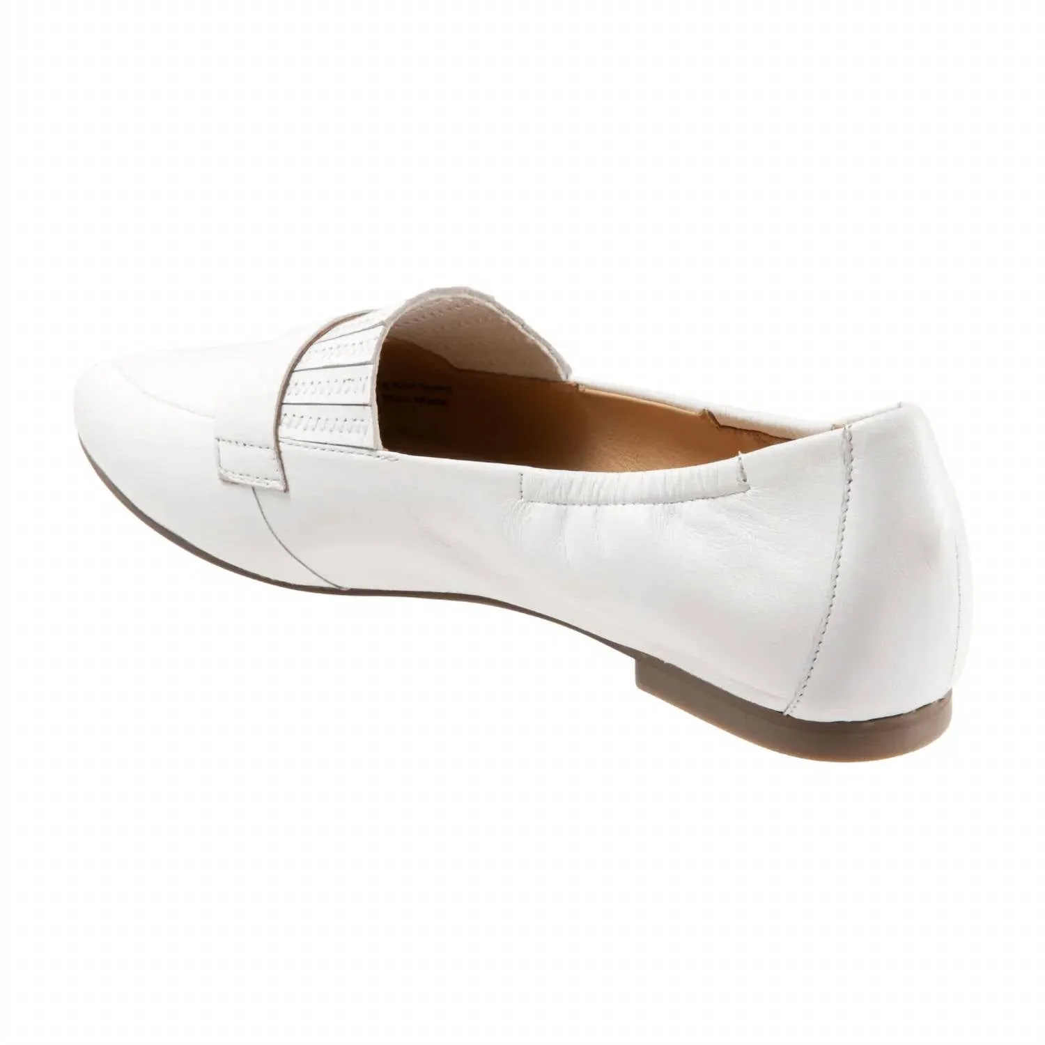 Women's Emotion Leather Slip-On Shoes In White
