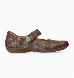 Women's Fabienne Hand Made Mary Jane Shoes In Walnut Monaco