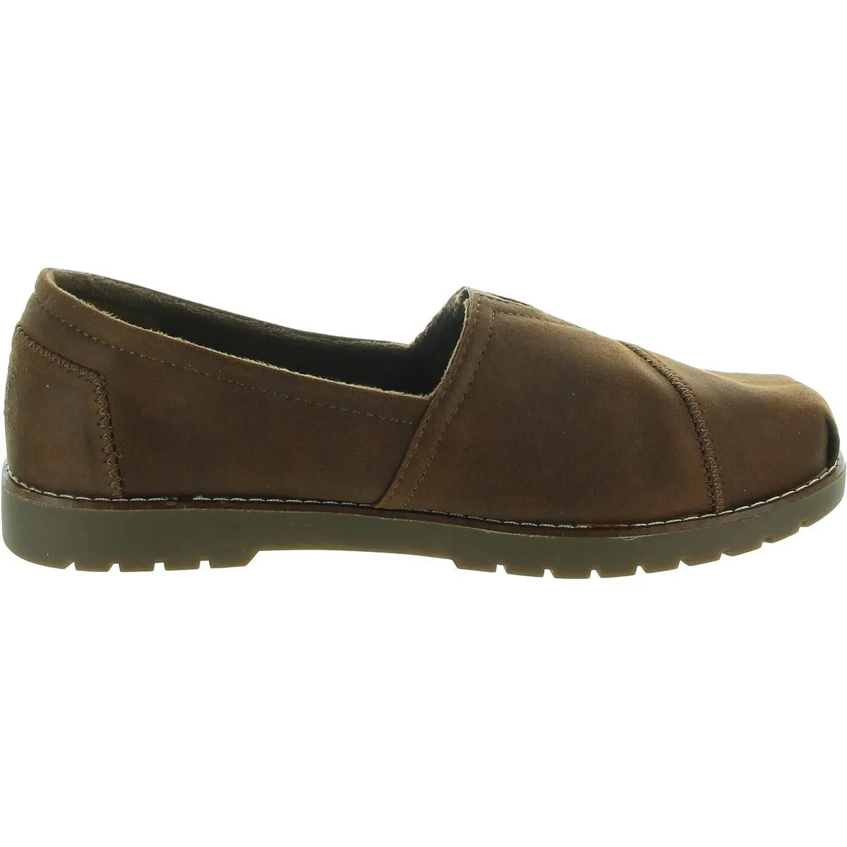 Womens Faux Fur Lined Faux Fur Flat Shoes