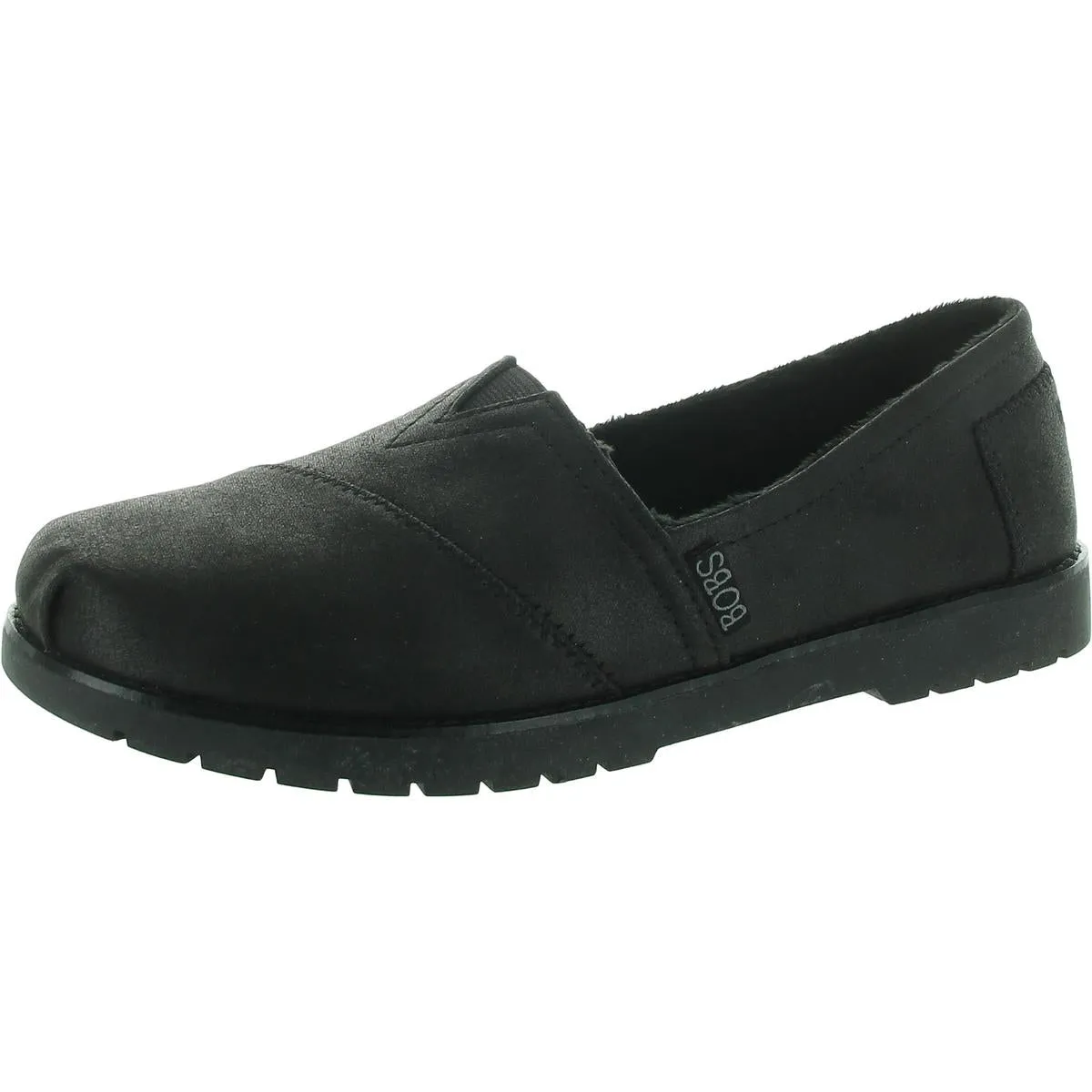 Womens Faux Fur Lined Faux Fur Flat Shoes