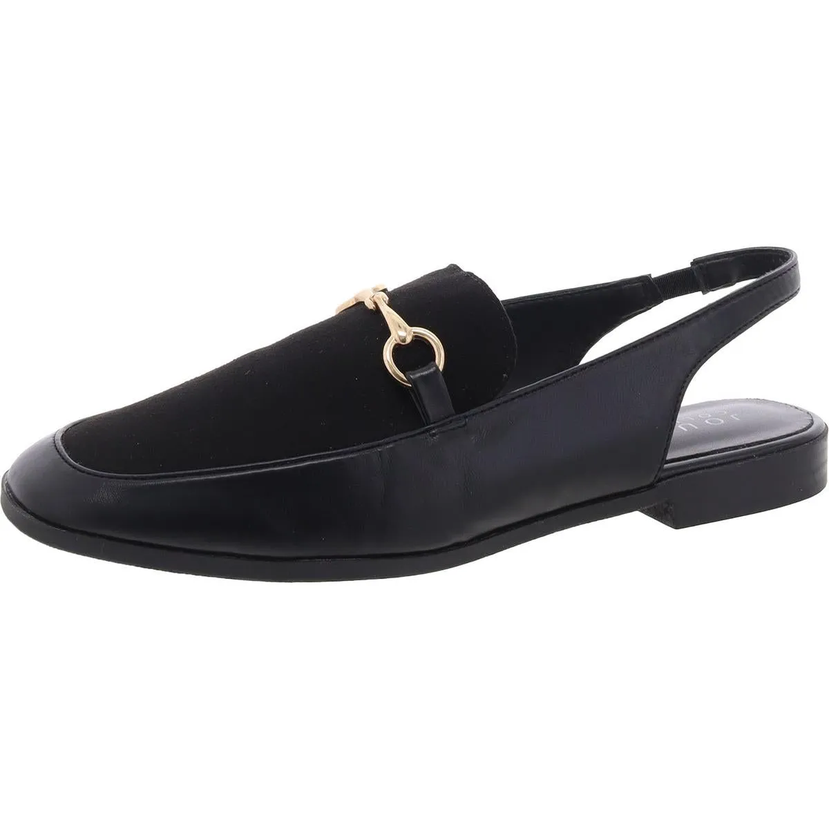 Womens Faux Suede Embellished Mules
