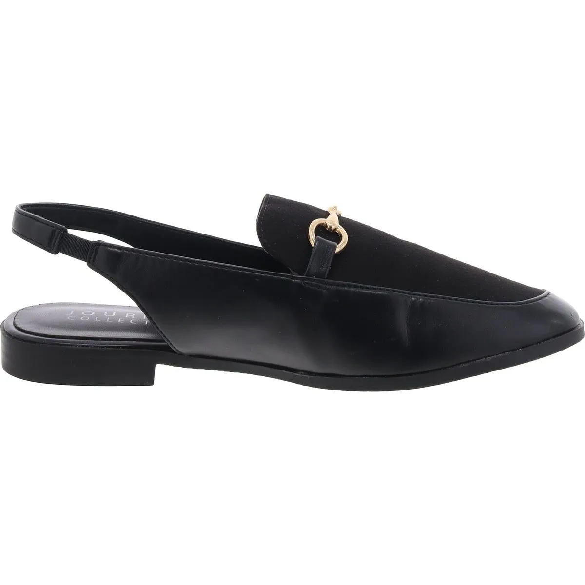 Womens Faux Suede Embellished Mules