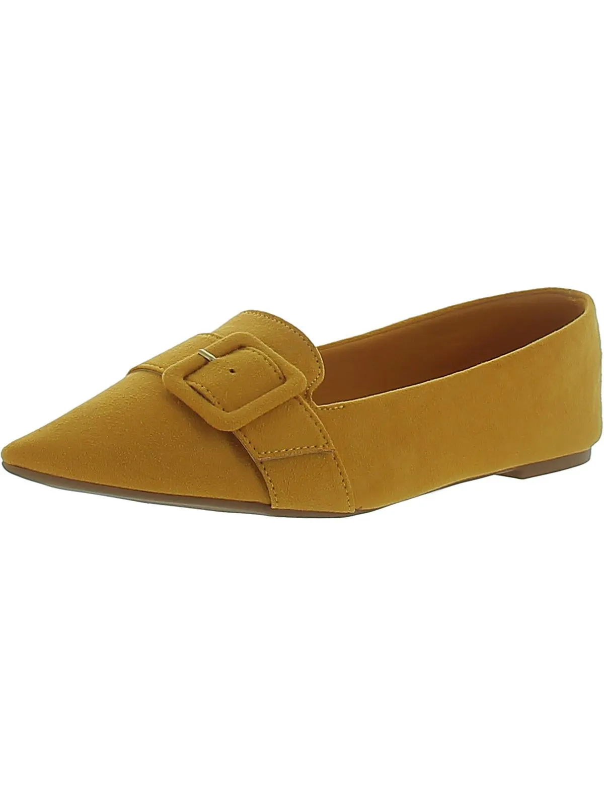 Womens Faux Suede Pointed toe Flat Shoes