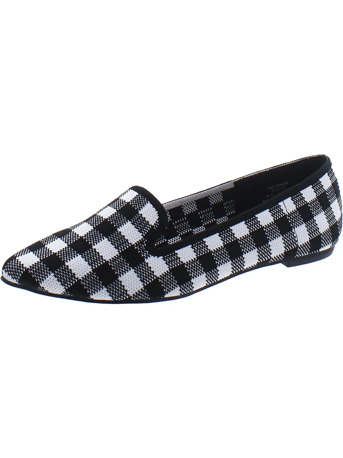 Womens Faux Suede Pointed Toe Loafers