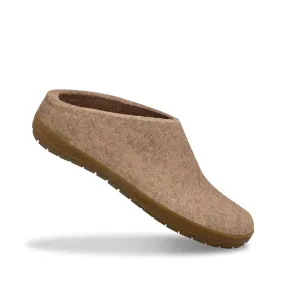 Women's Felt Slip-On Shoes In Sand