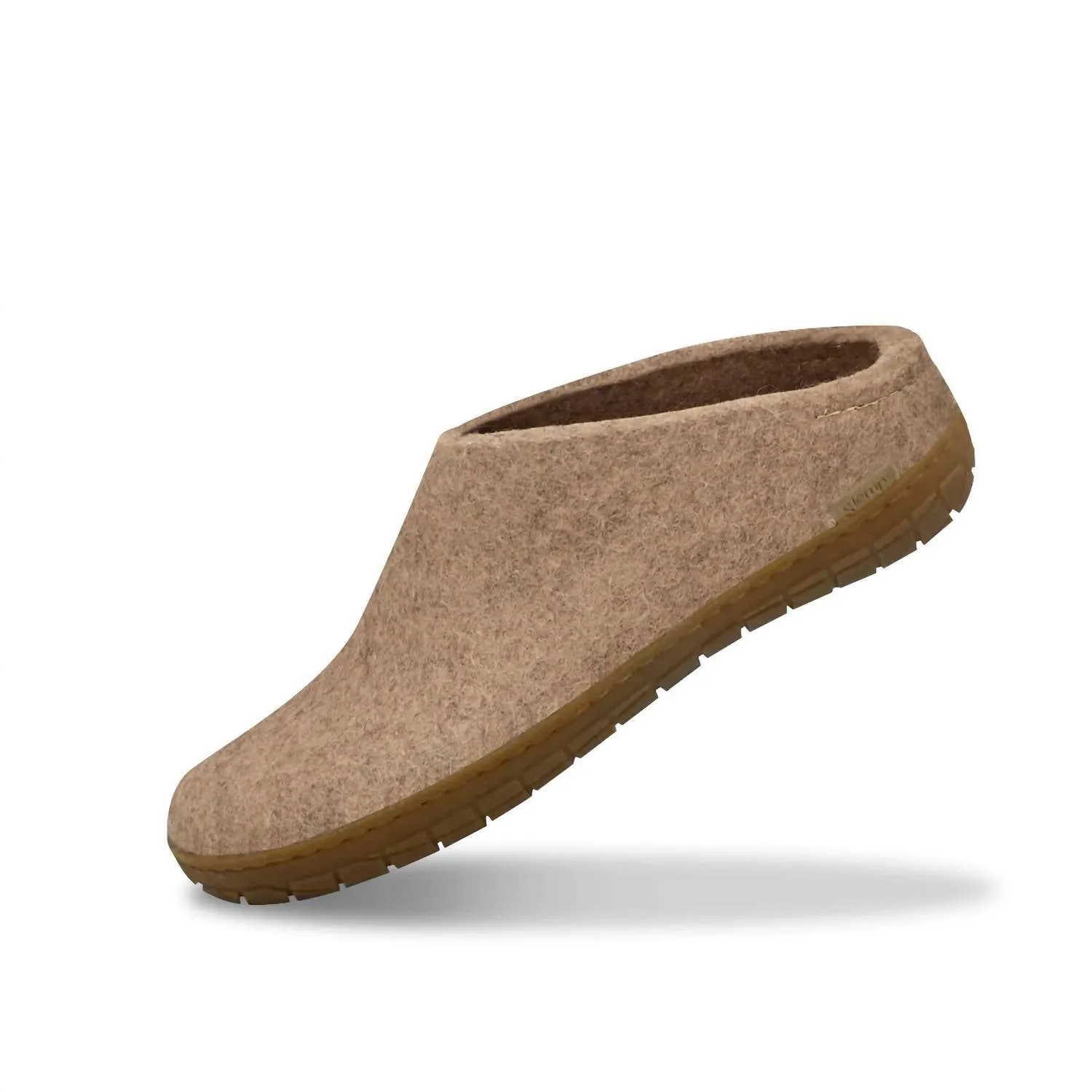 Women's Felt Slip-On Shoes In Sand