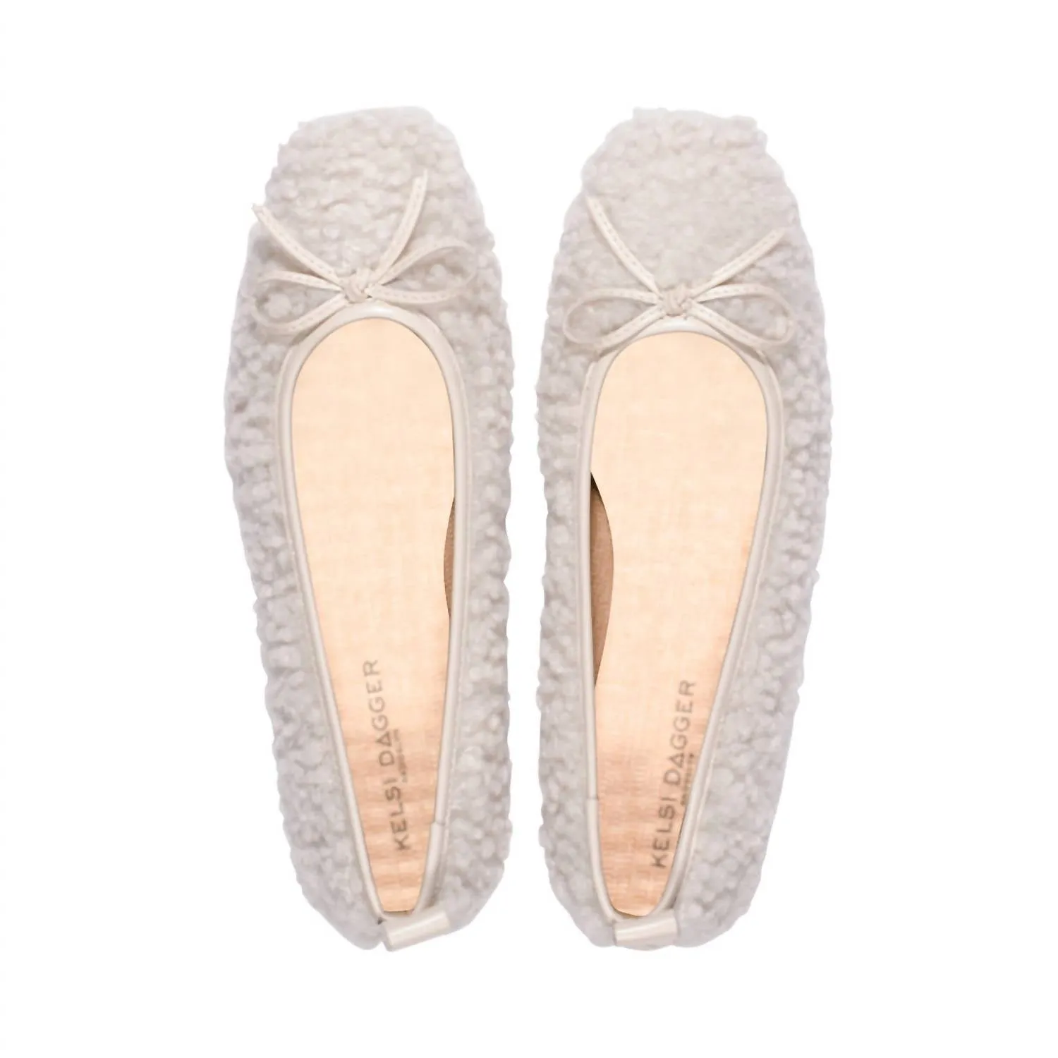 Women's Frankie Slip On In Natural Shearling