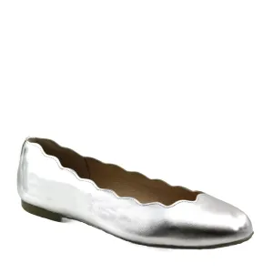 Women's Jigsaw Flats In Silver Metallic