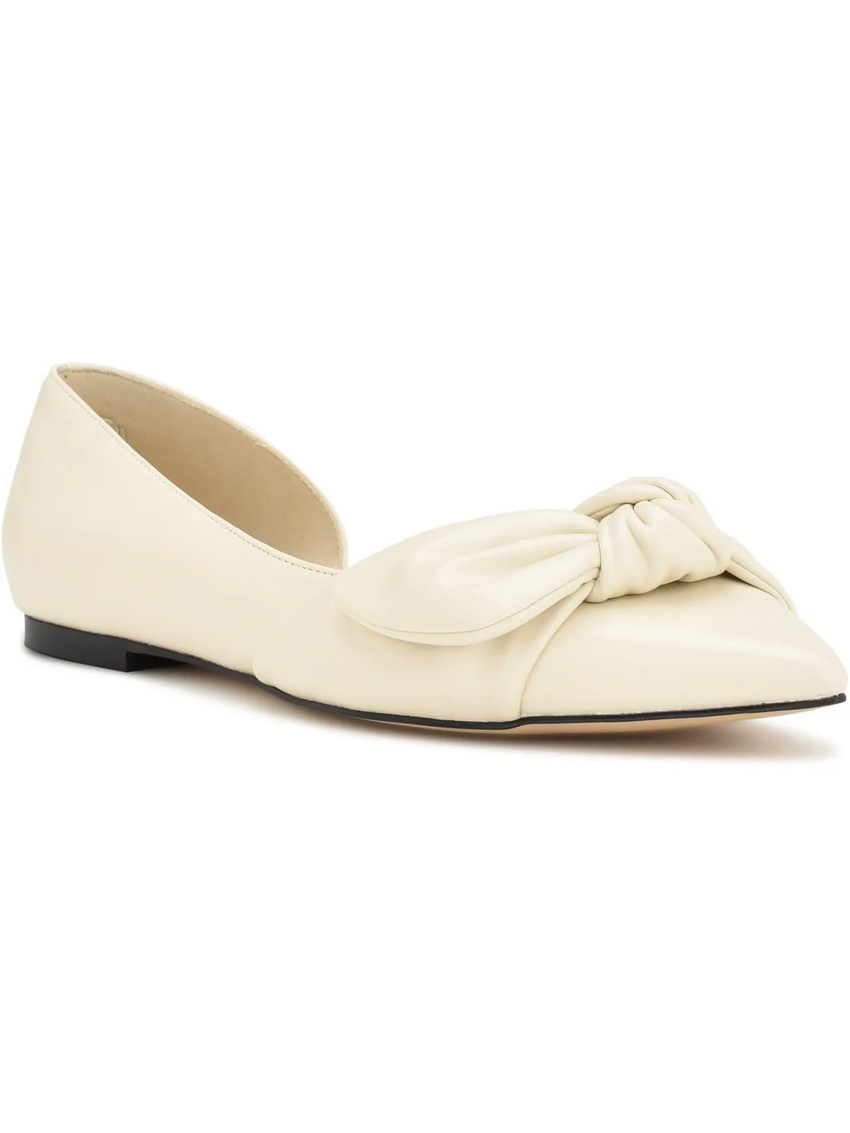 Womens Knot-Front Pointed Toe D'Orsay