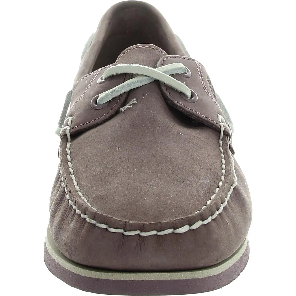 Womens Lace-Up Nubuck Boat Shoes