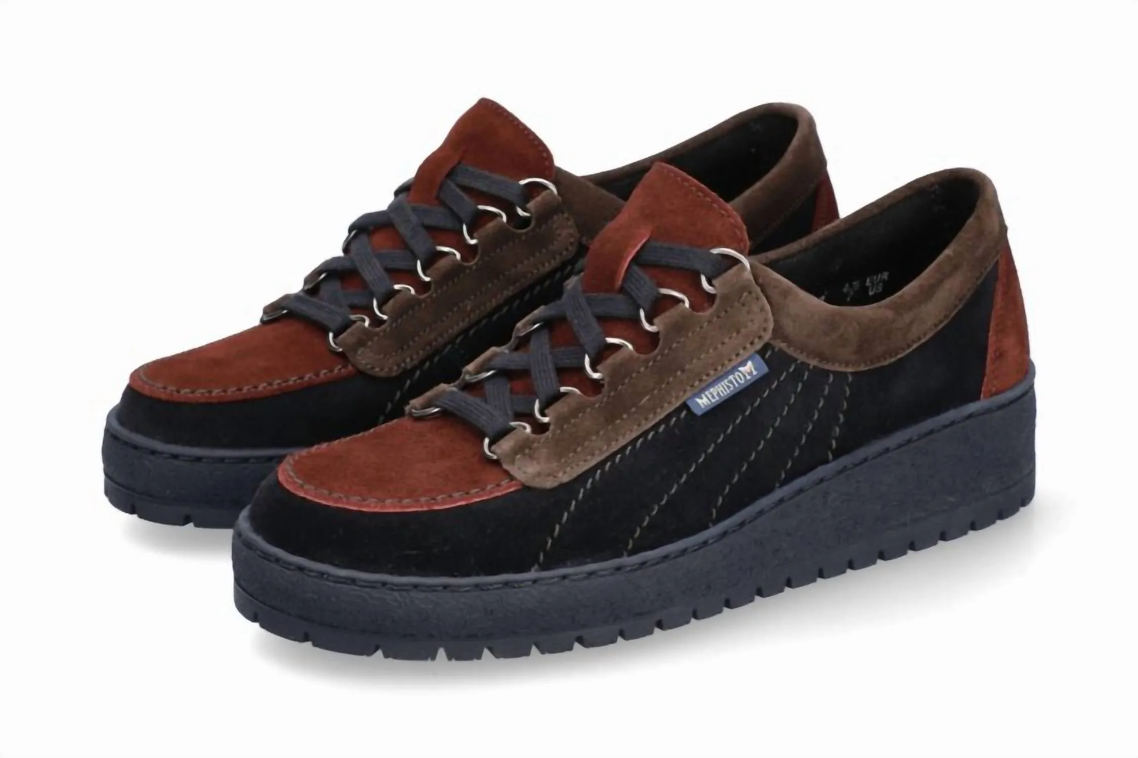Women's Lady Hand Stitched Oxford Shoes In Blue