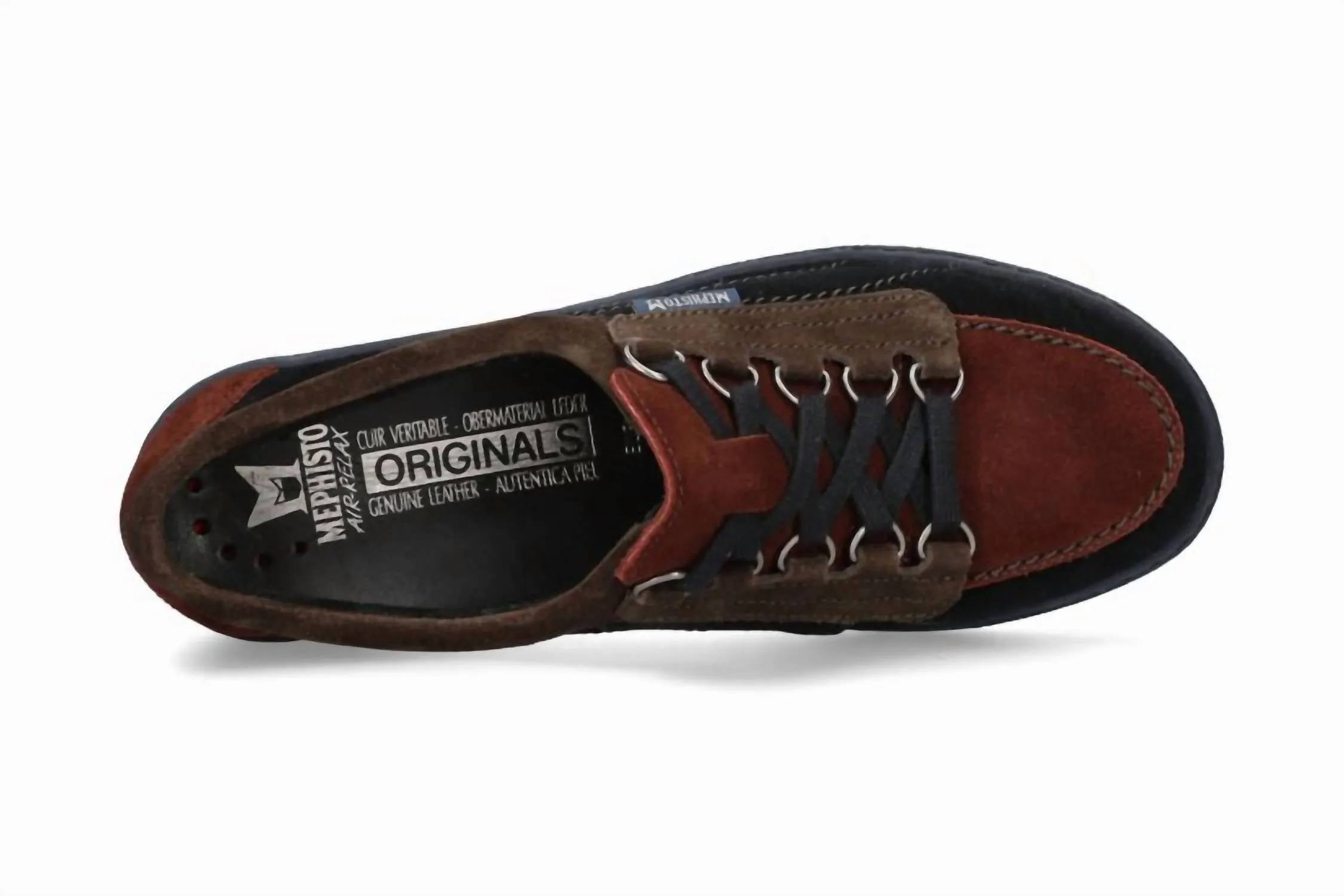 Women's Lady Hand Stitched Oxford Shoes In Blue