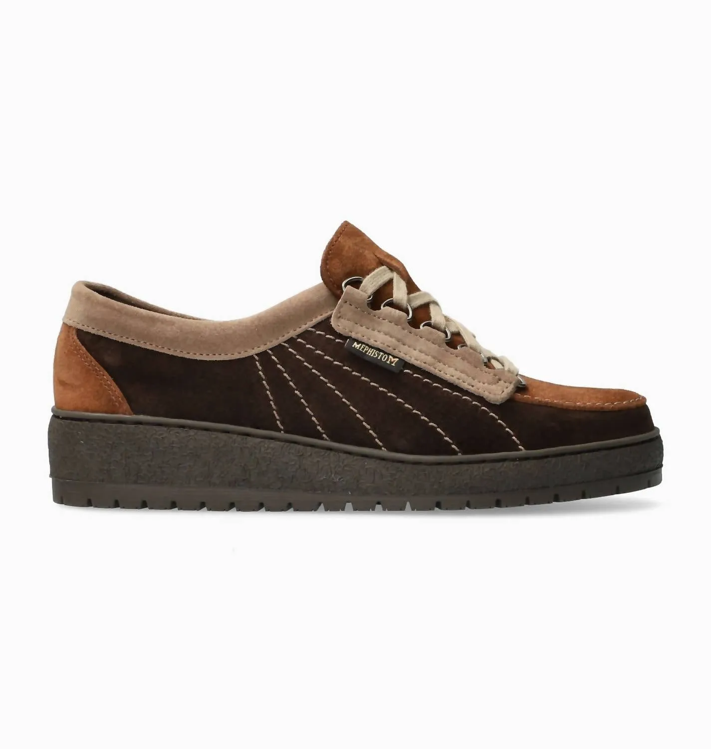 Women's Lady Hand Stitched Oxford Shoes In Dark Brown