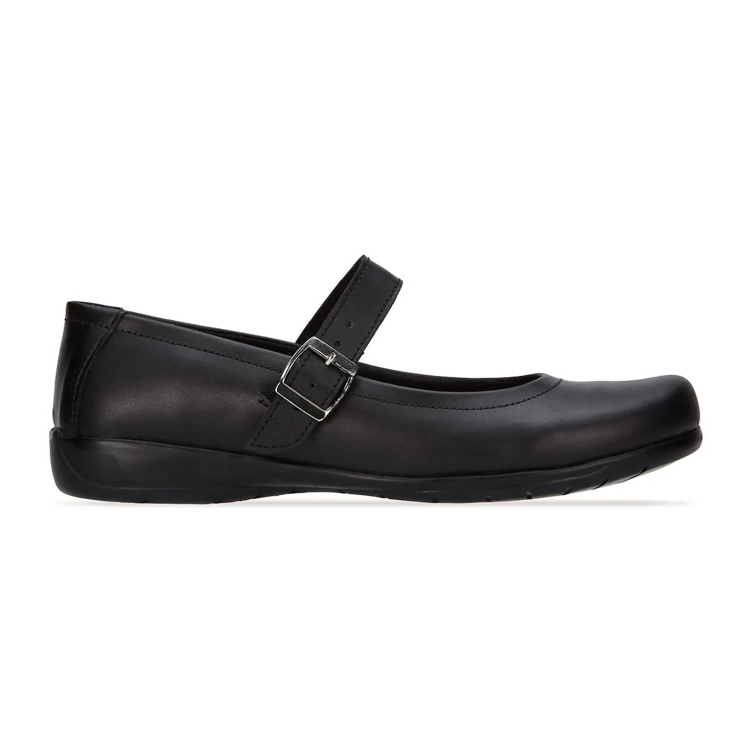 Women's Leather Mary Jane Shoes In Black