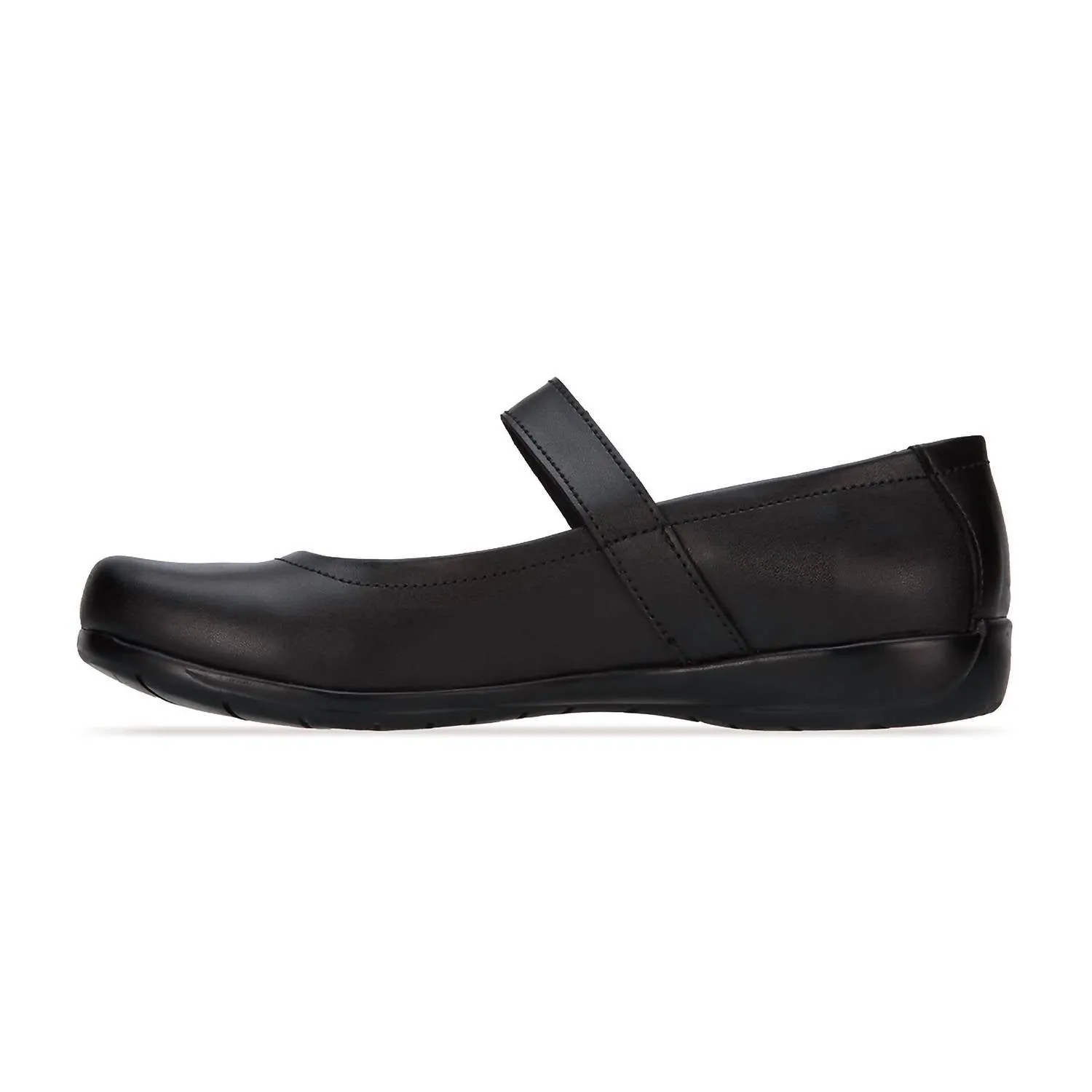 Women's Leather Mary Jane Shoes In Black