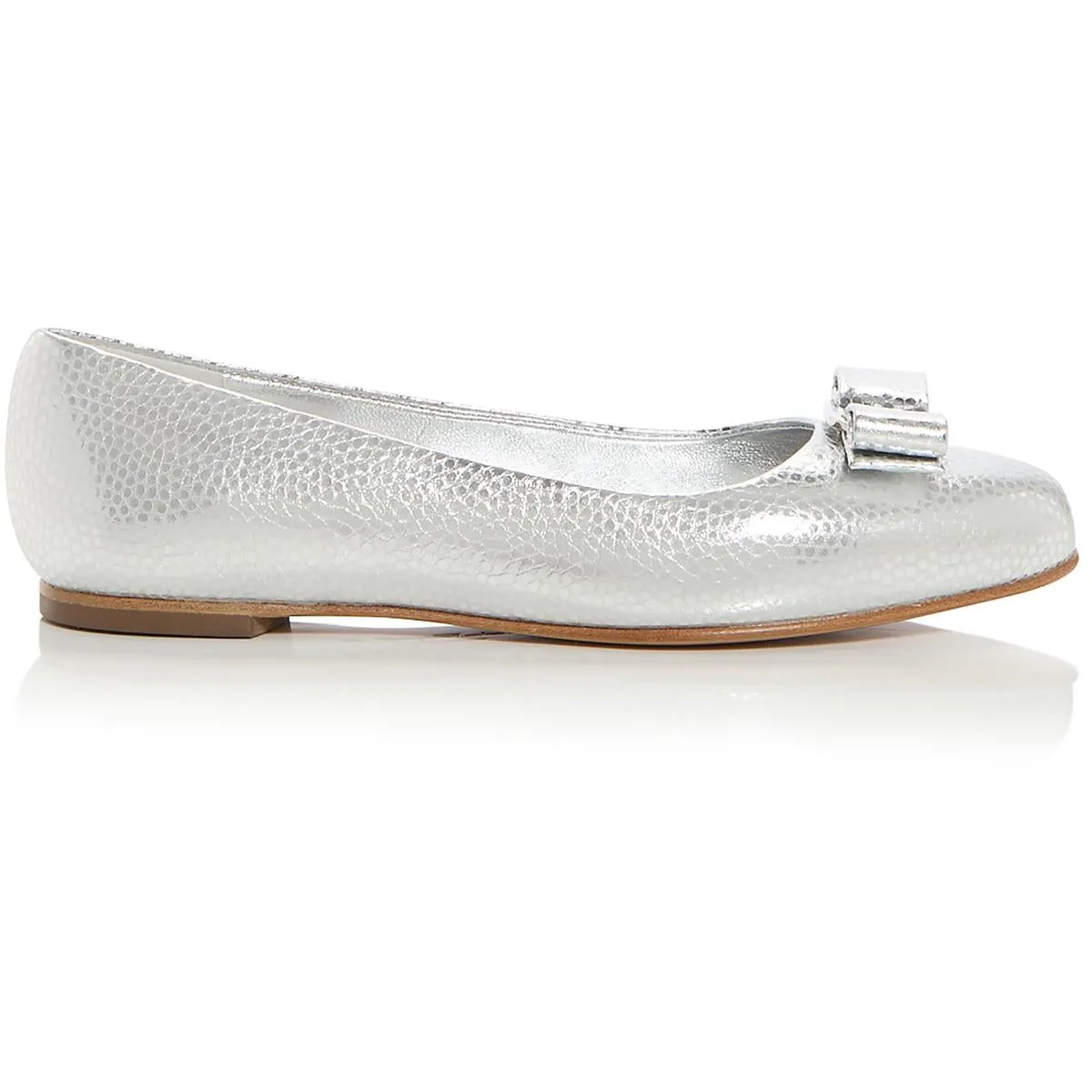 Womens Leather Slip On Ballet Flats