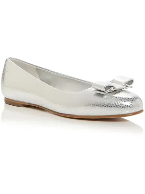 Womens Leather Slip On Ballet Flats