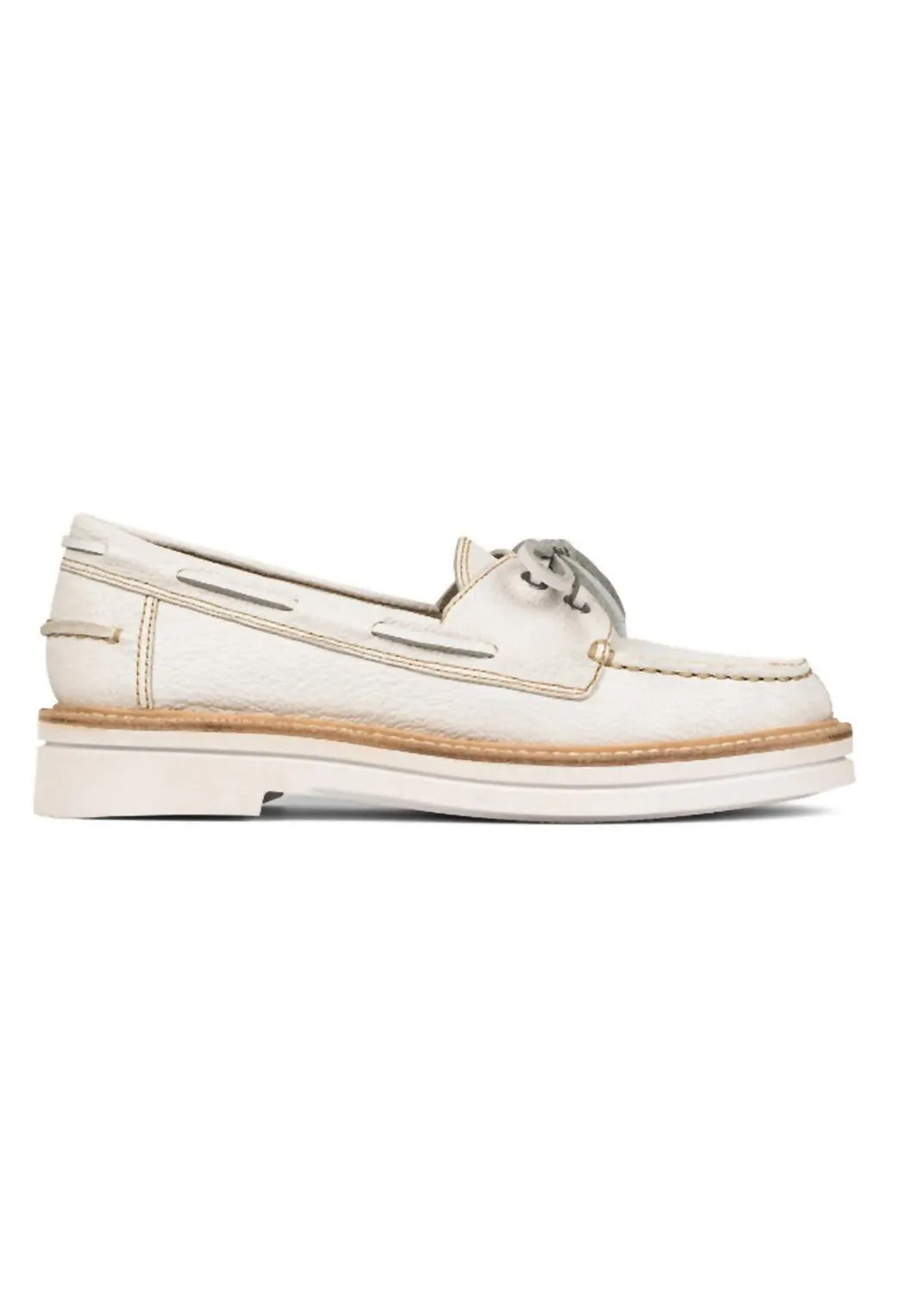 Women's Lillith Boat Shoe In Off White