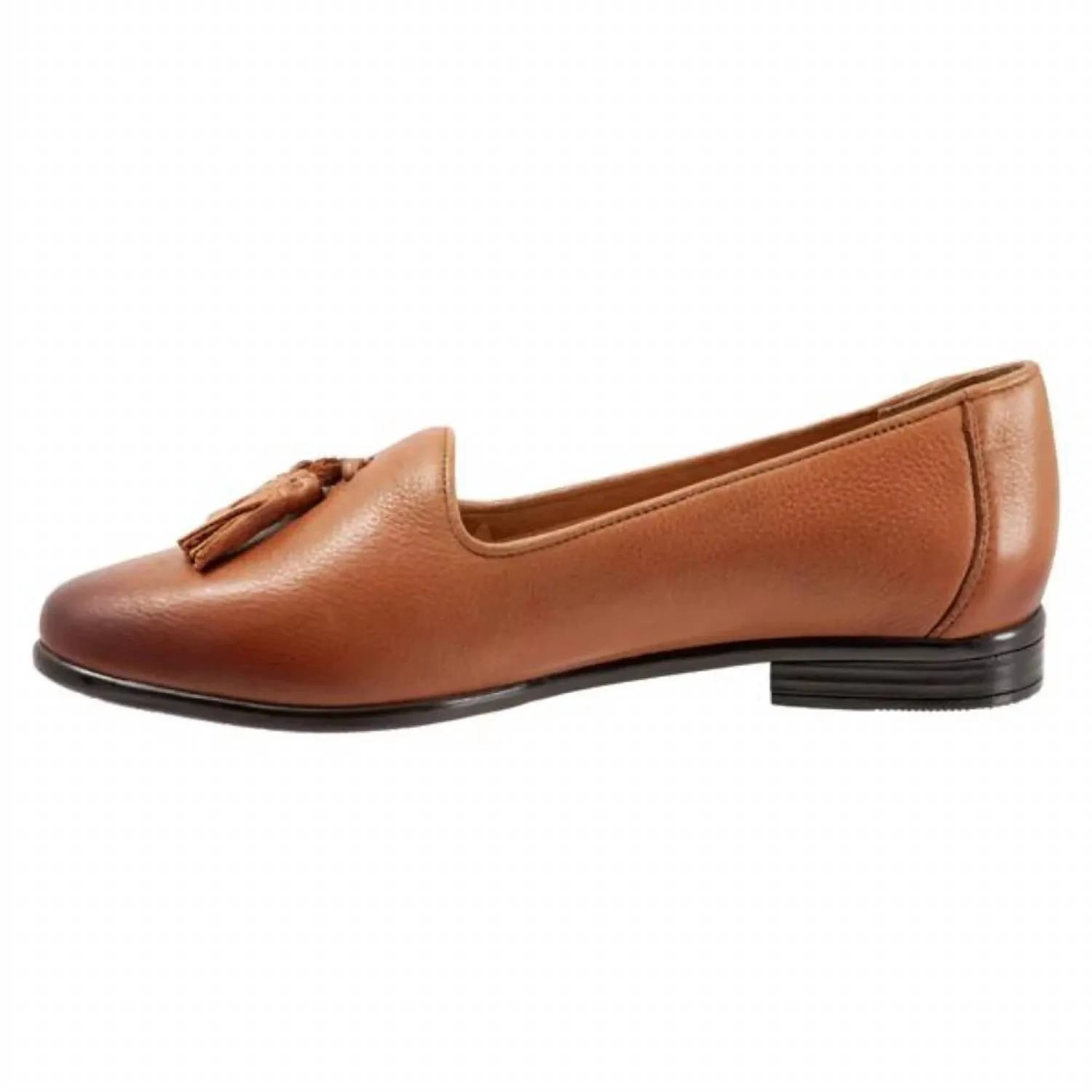 Women's Liz Tassel Leather Loafer In Luggage