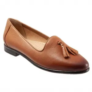 Women's Liz Tassel Leather Loafer In Luggage