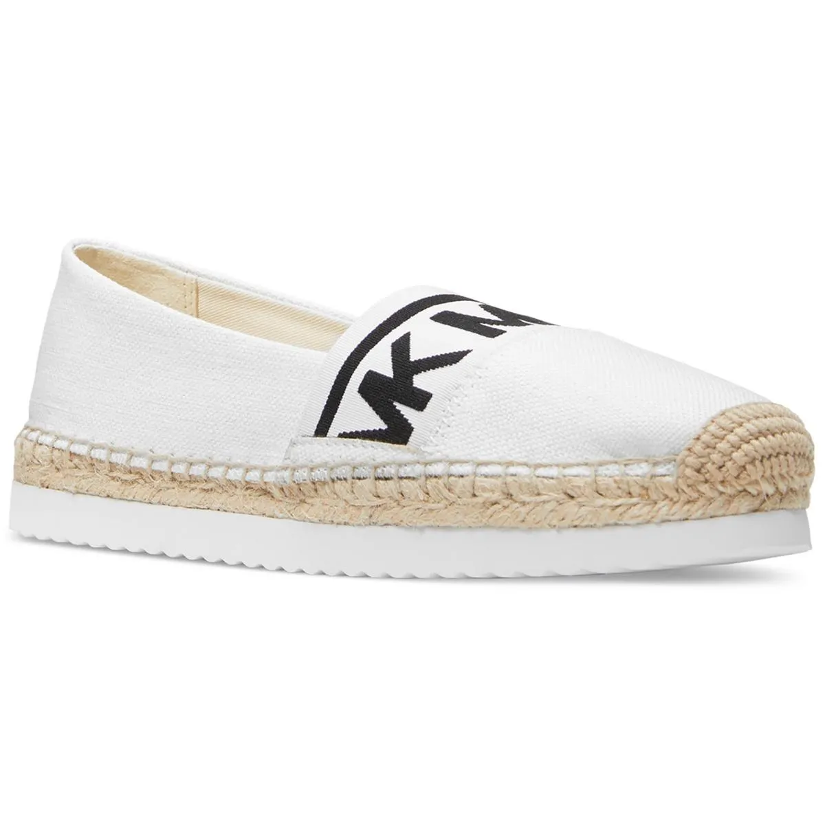 Womens Logo Canvas Slip-On Sneakers