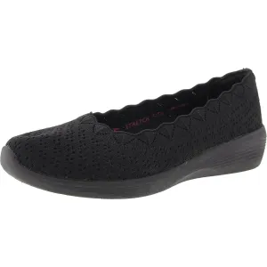 Womens Memory Foam Knit Ballet Flats