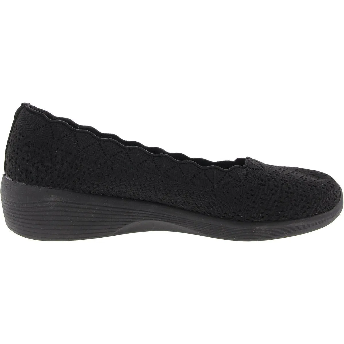 Womens Memory Foam Knit Ballet Flats