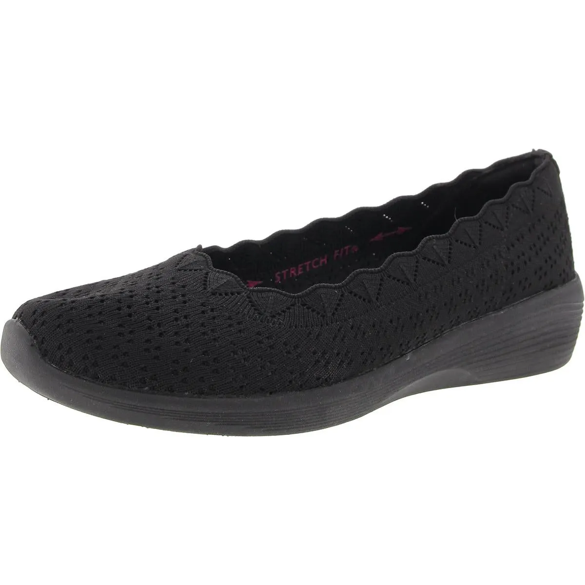 Womens Memory Foam Knit Ballet Flats