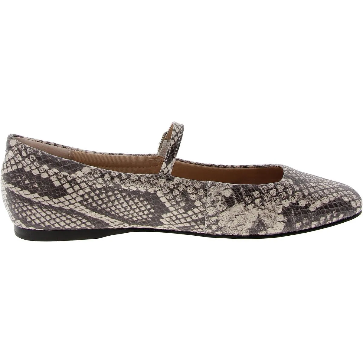 Womens Metallic Leather Ballet Flats