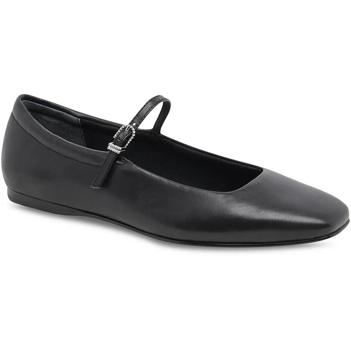 Womens Metallic Leather Ballet Flats