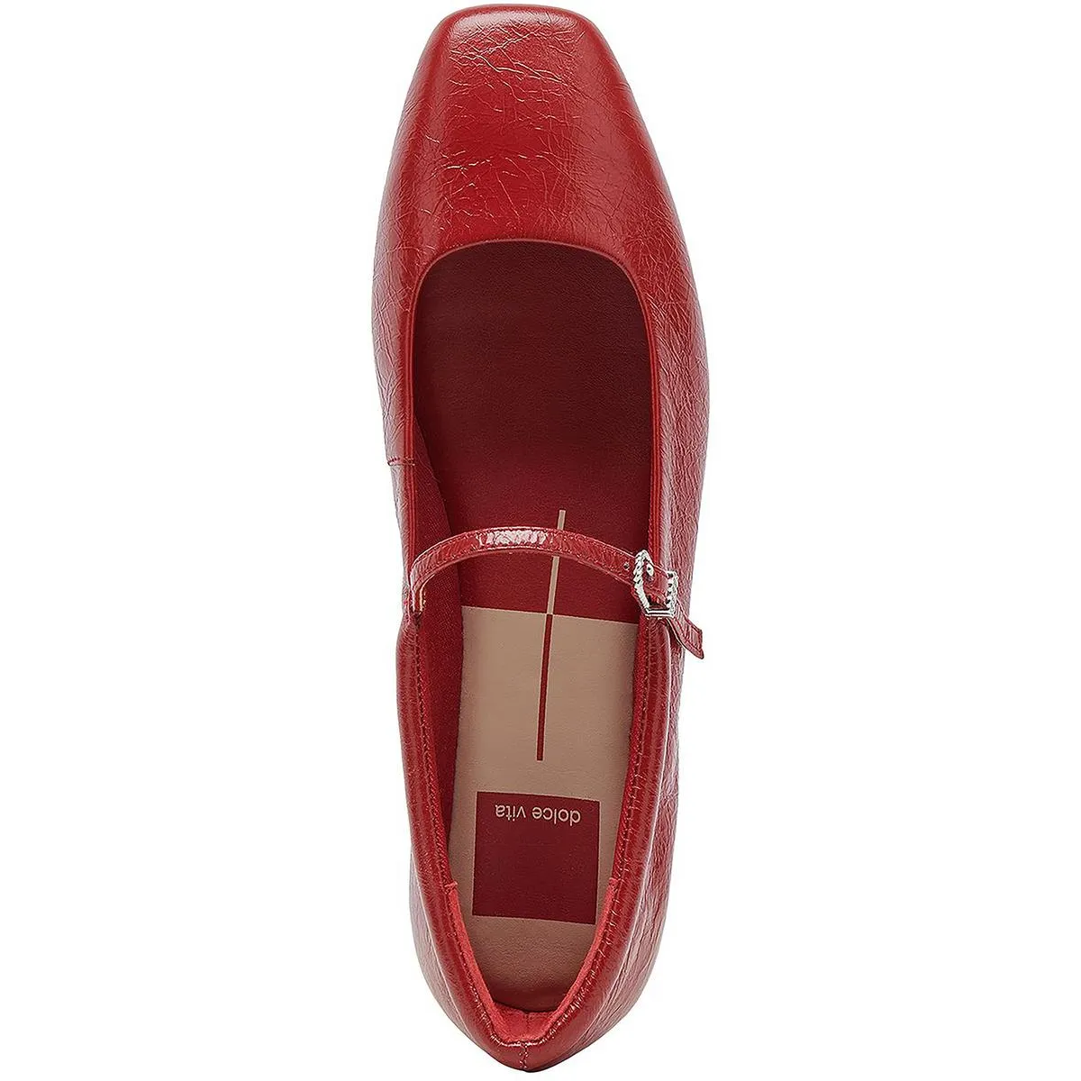 Womens Metallic Leather Ballet Flats