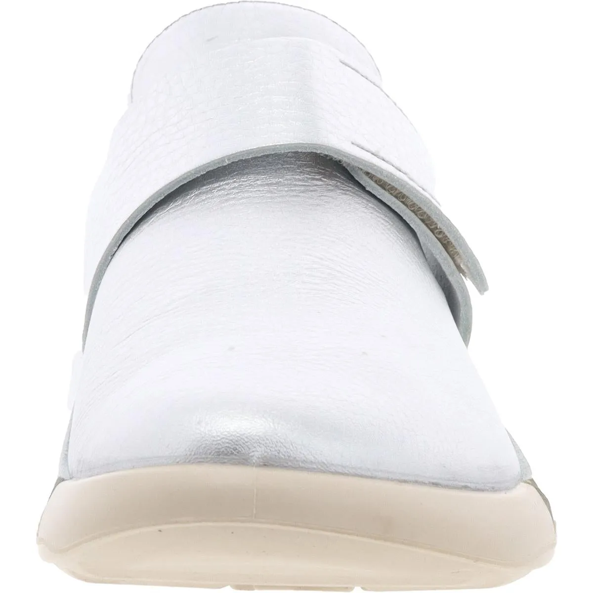 Womens Metallic Leather Mules