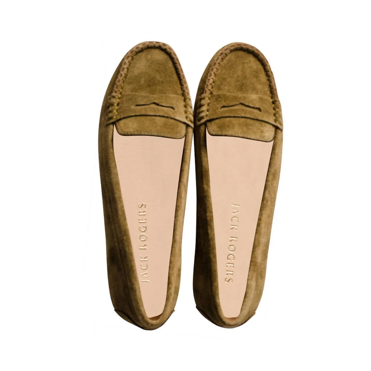 Women's Meyers Suede Flats In Moss