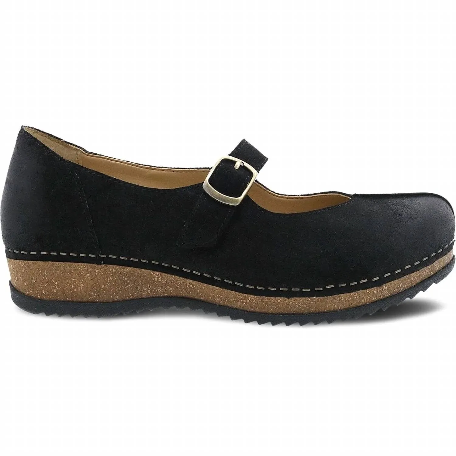 Women's Mika Burnished Suede Shoes In Black