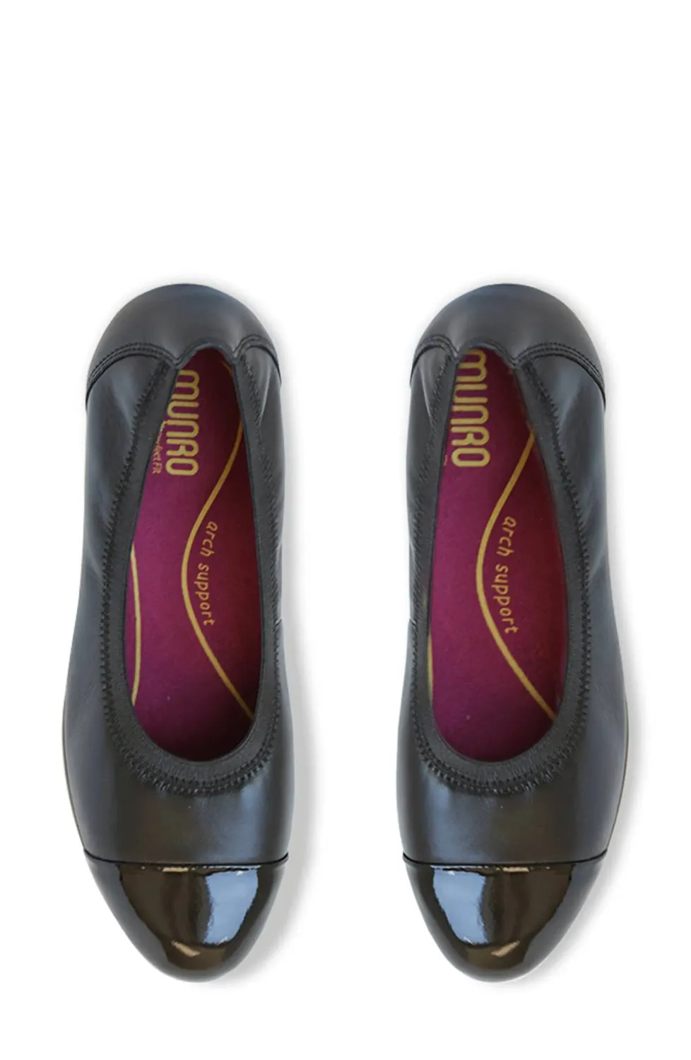 Women's Mila Ballet Flat In Black Combo