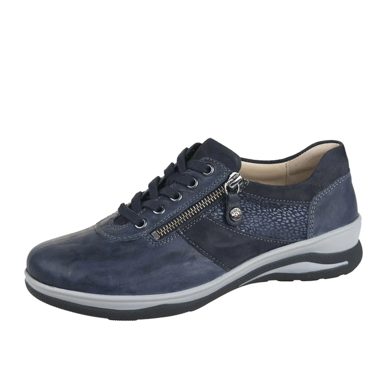 Women's Mitzy Casual Leather Shoes In Pacific Blue