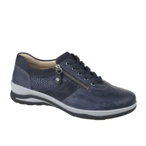 Women's Mitzy Casual Leather Shoes In Pacific Blue
