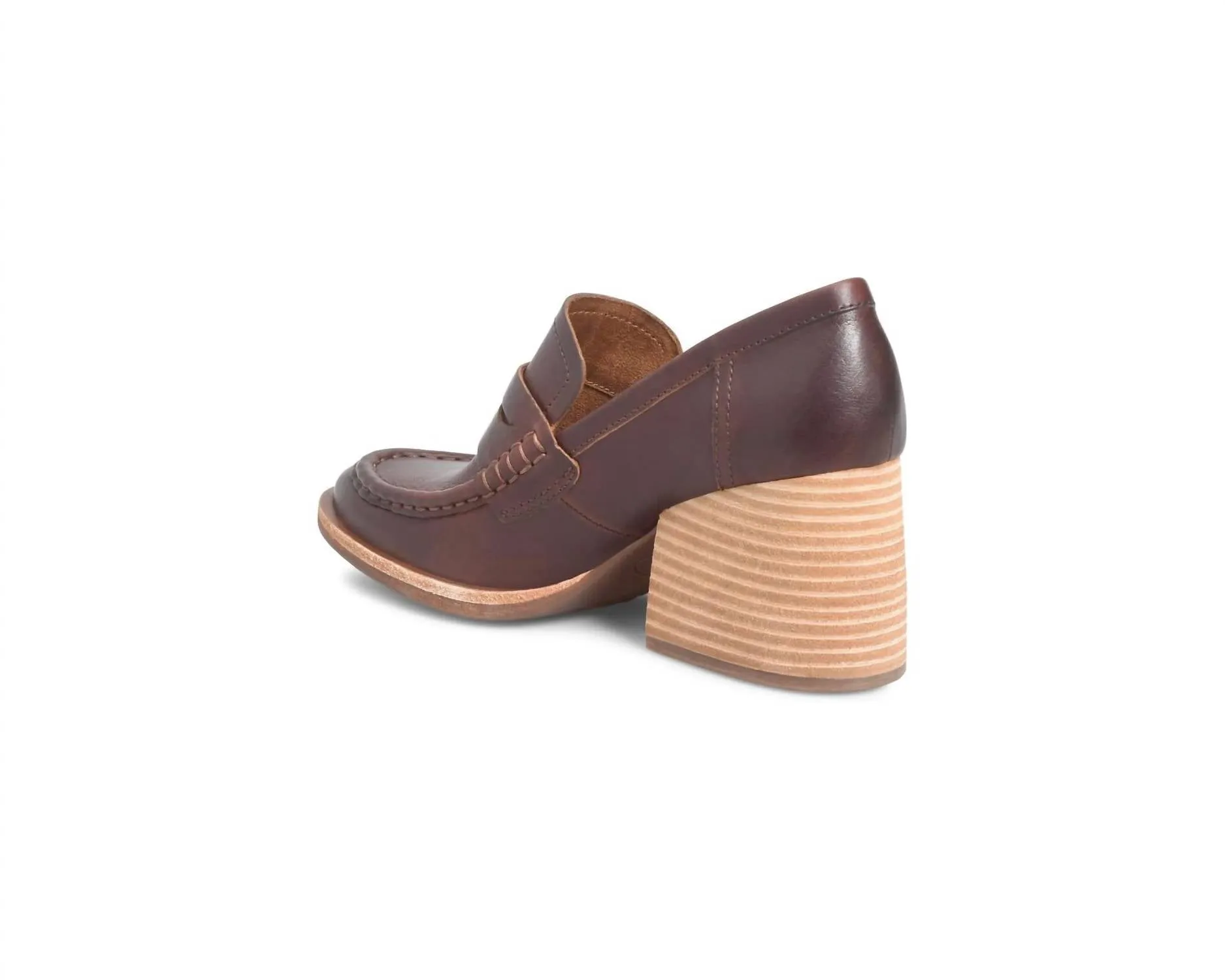 Women's Modest Healed Loafer - Medium In Tan