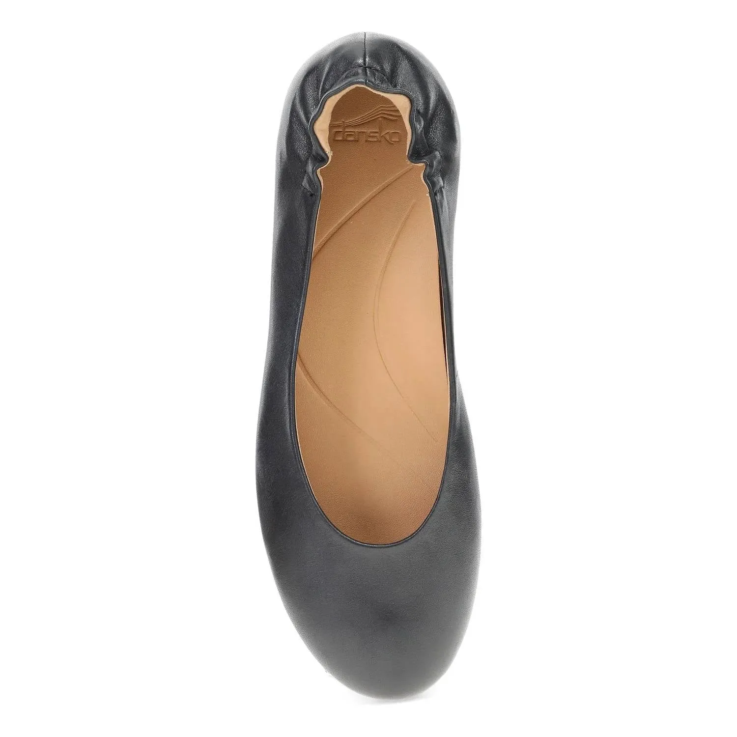 Women's Mollie Flats In Black Leather
