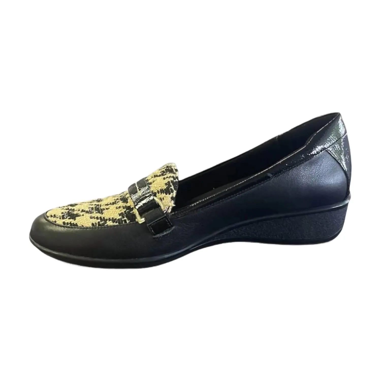 Women's Montmarte Wedge Loafer In Houndstooth