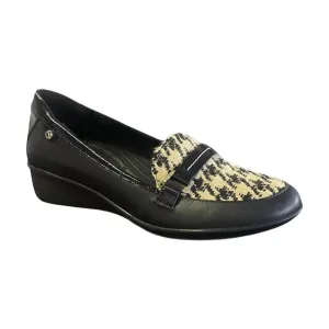 Women's Montmarte Wedge Loafer In Houndstooth