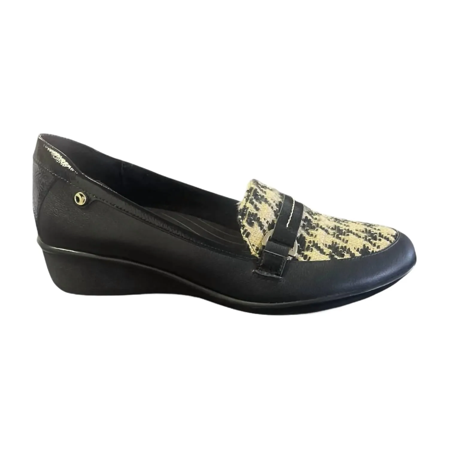 Women's Montmarte Wedge Loafer In Houndstooth