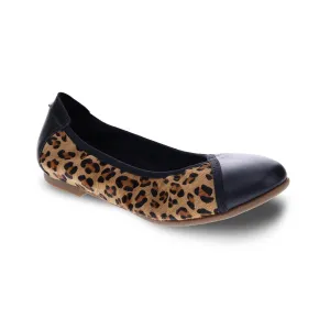 Women's Nairobi Ballet Shoes In Black Leopard
